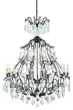 Versailles Chandelier dressed with clear crystal