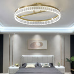 Minimalist Round LED 60W Gold Modern Ceiling Lamp Flush Mount Lighting