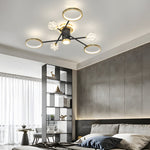 Starry Flowers Three Step Dimming Modern Ceiling Lights Fixture Hanging Lamp