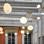 Creative Glass Round Ball LED White Modern Pendant Light Hanging Lamp