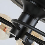 41-in 4 Blades Ceiling Fan Lights with 6/8-Light Glass Shades, Remote Control