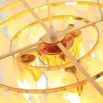 Round Shells Pieces Electroplated Iron LED Nordic Chandelier Pendant Lights