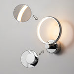 Circular Minimalist Aluminum LED Nordic Decorative Wall Sconces Wall Lamp