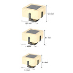 Square IP65 Waterproof LED Creative Modern Solar Fence Post Lights