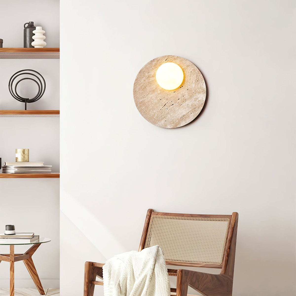 Moonwake Travertine Sconce