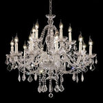 Polished chrome 12 Light Bohemiancrystal Chandelier