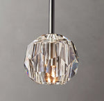 Boule De Cristal Clear Glass Rod Pendant
