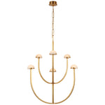 Pedra LED Chandelier Antique-Burnished Brass