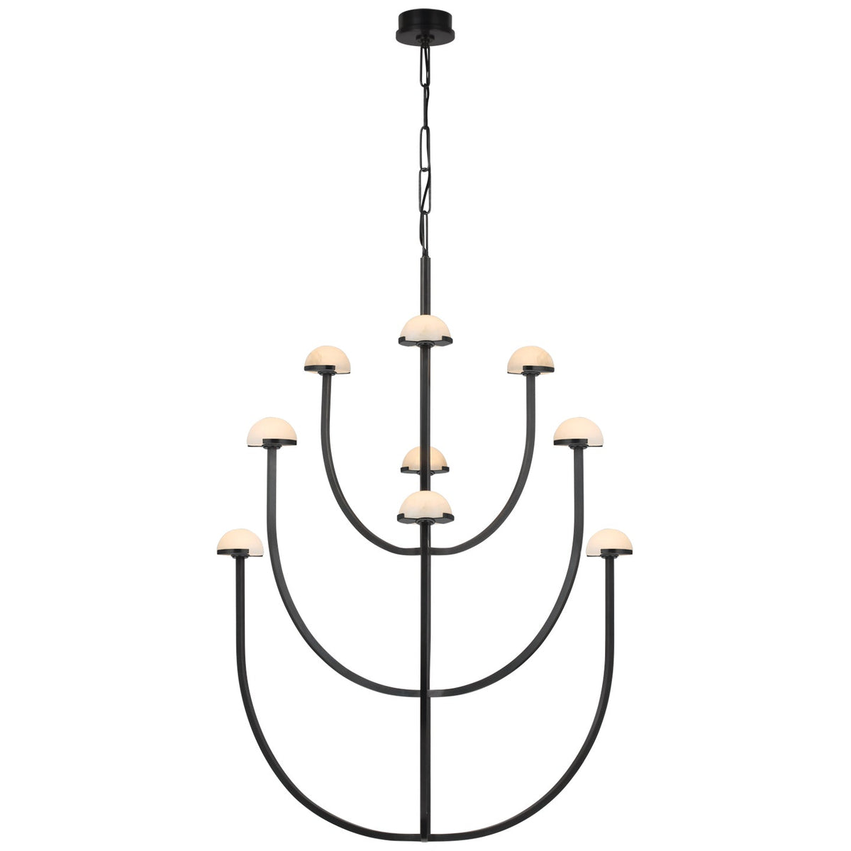 Pedra LED Chandelier Bronze