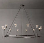 Torche De Verre Round Chandelier 70"