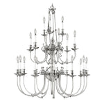 Kensington Twenty-One Light Brushed Nickel Chandelier