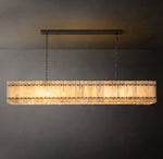 San Marco Alabaster Linear Chandelier 72"
