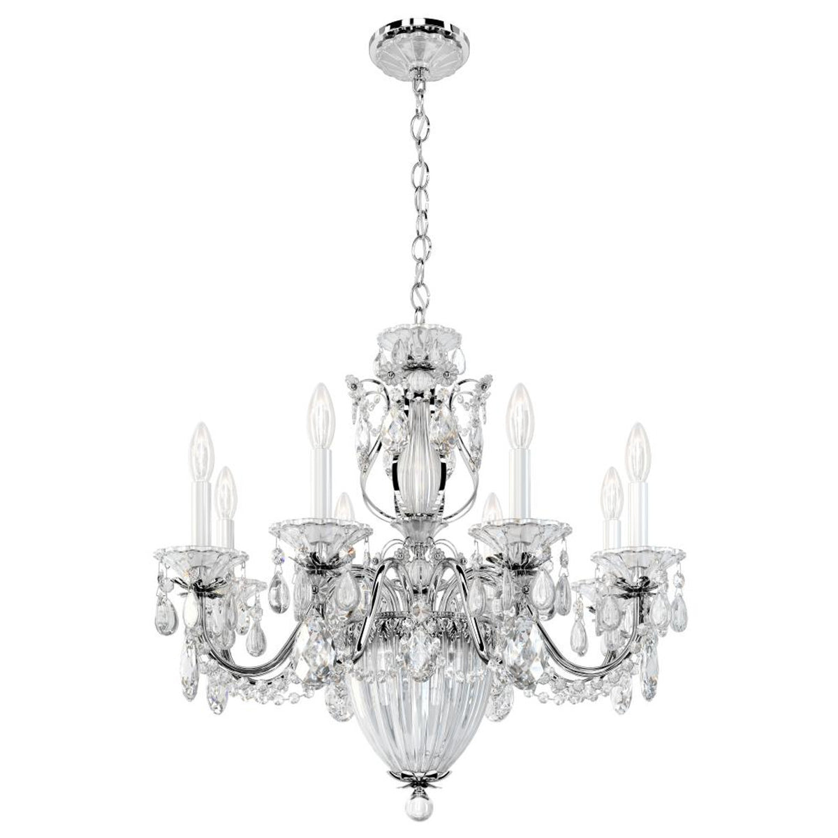 Bagatelle Chandelier, 11-Light, Etruscan Gold, Clear Heritage Crystal, 26.5"W (1238N-23H 1HWRWY)