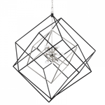 Crossing Waves Pendant, 1-Light, Standard Height, LED, Dark Smoke, 9.1"W (139905-LED-STND-07 4T1C4W)