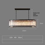 Gio Amber Crystal Dining Room Chandelier