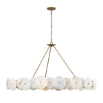 Cosmos Nine Light Chandelier Havana Gold