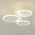 2/3/6 Round Three Step Dimming LED Matte White Nordic Ceiling Lights Fixture
