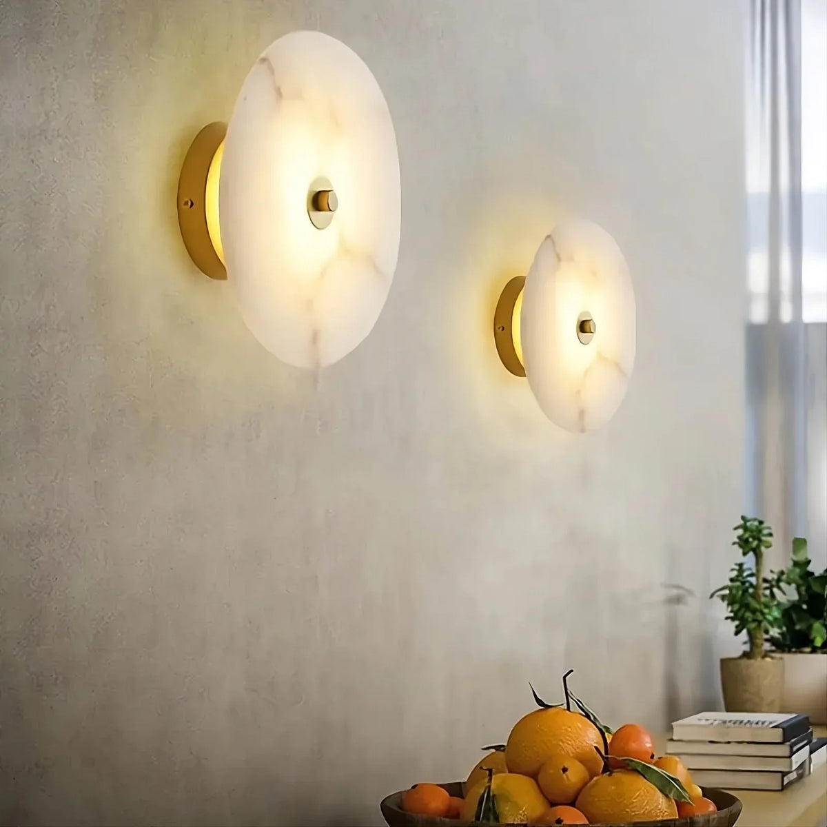Moonshade Natural Marble Wall Sconce