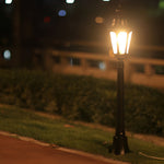 Outdoor Waterproof LED Black European-style Lawn Lights Path Lamp Post