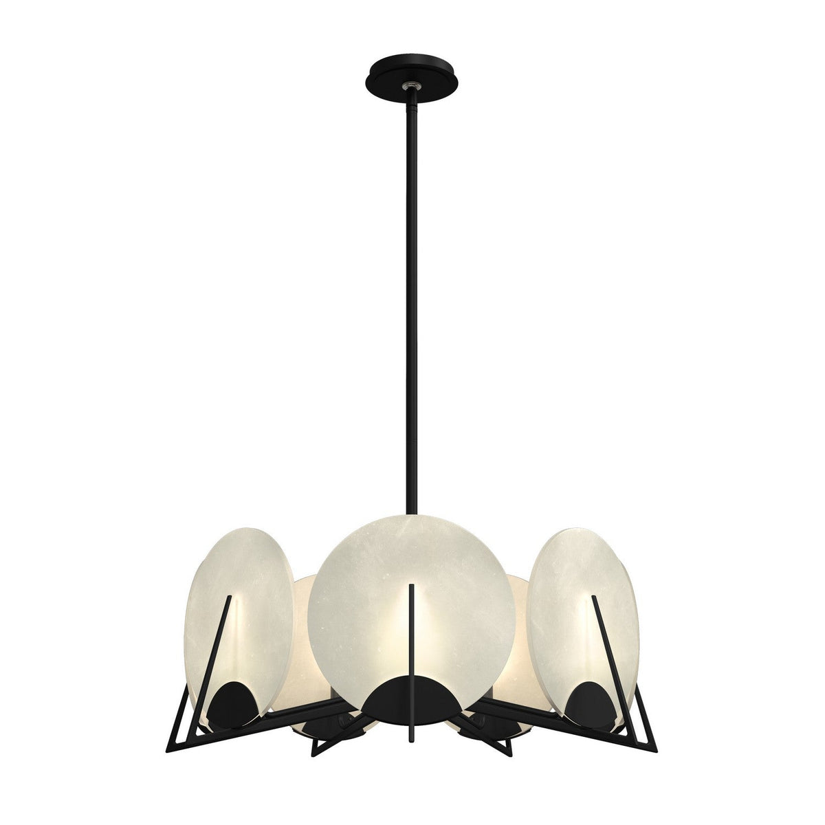 Callisto Seven Light Pendant Black