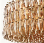 Chiara Smoke Glass Round Chandelier 47"