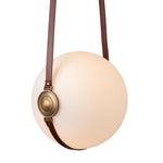 Derby Pendant, 1-Light, Standard Height, LED, Black, Opal Glass, 14"W (131042-LED-STND-10-27-LC-NL-GG0680 5D3KJZ)