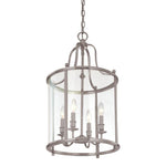 Aerial Pendant, 5-Light, Short Height, Vintage Platinum, Frosted Glass, 47.5"W (137865-SKT-SHRT-82-FD0626 4RY9HC)