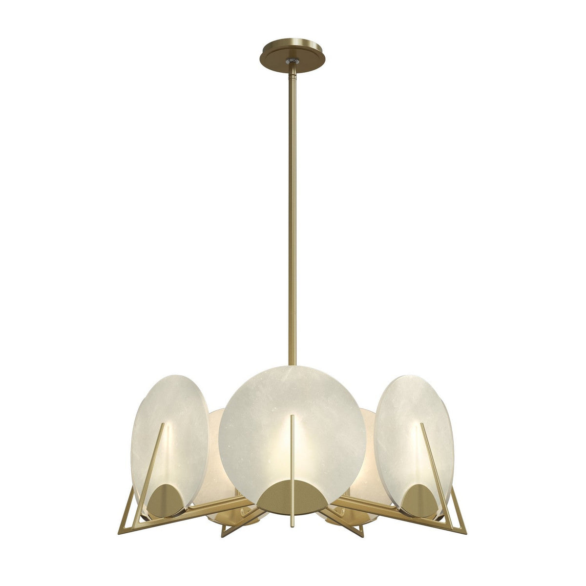 Callisto Seven Light Pendant Modern Brass