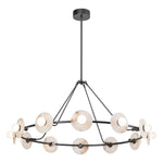 Dahlia LED Chandelier Urban Bronze/Alabaster