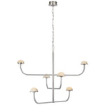 Pedra LED Chandelier Polished Nickel