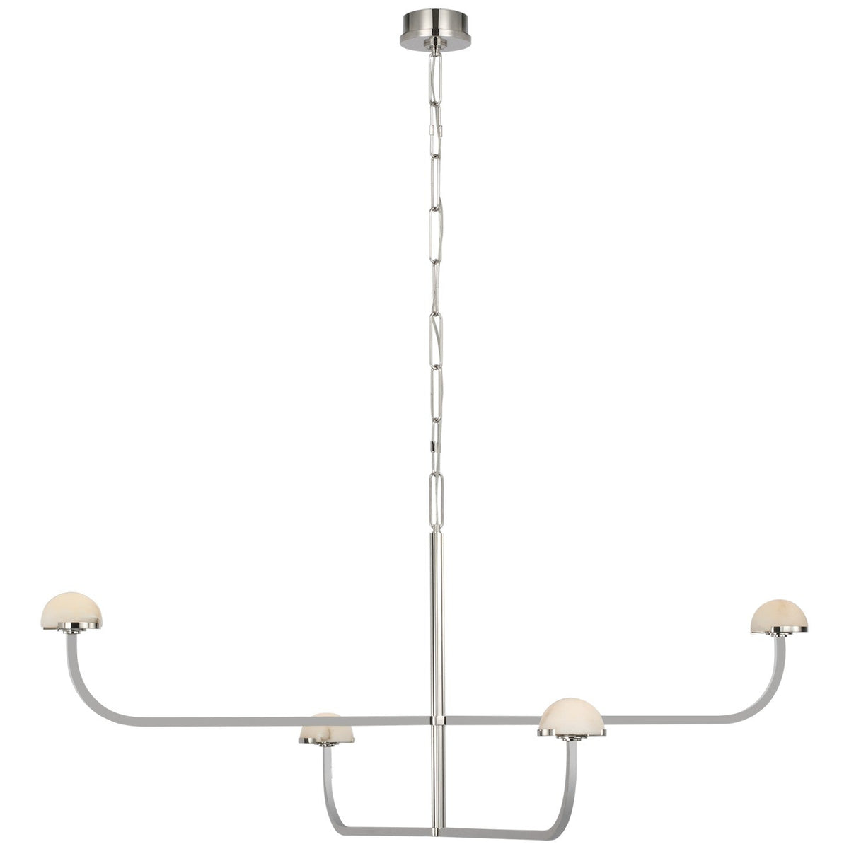 Pedra LED Chandelier Polished Nickel
