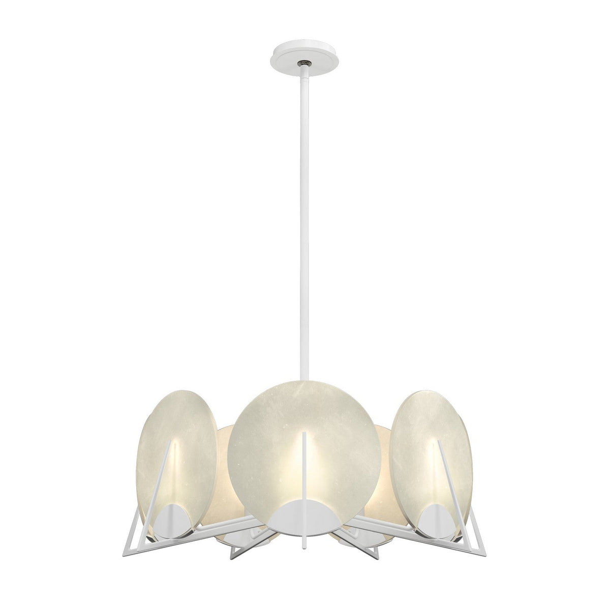 Callisto Seven Light Pendant White