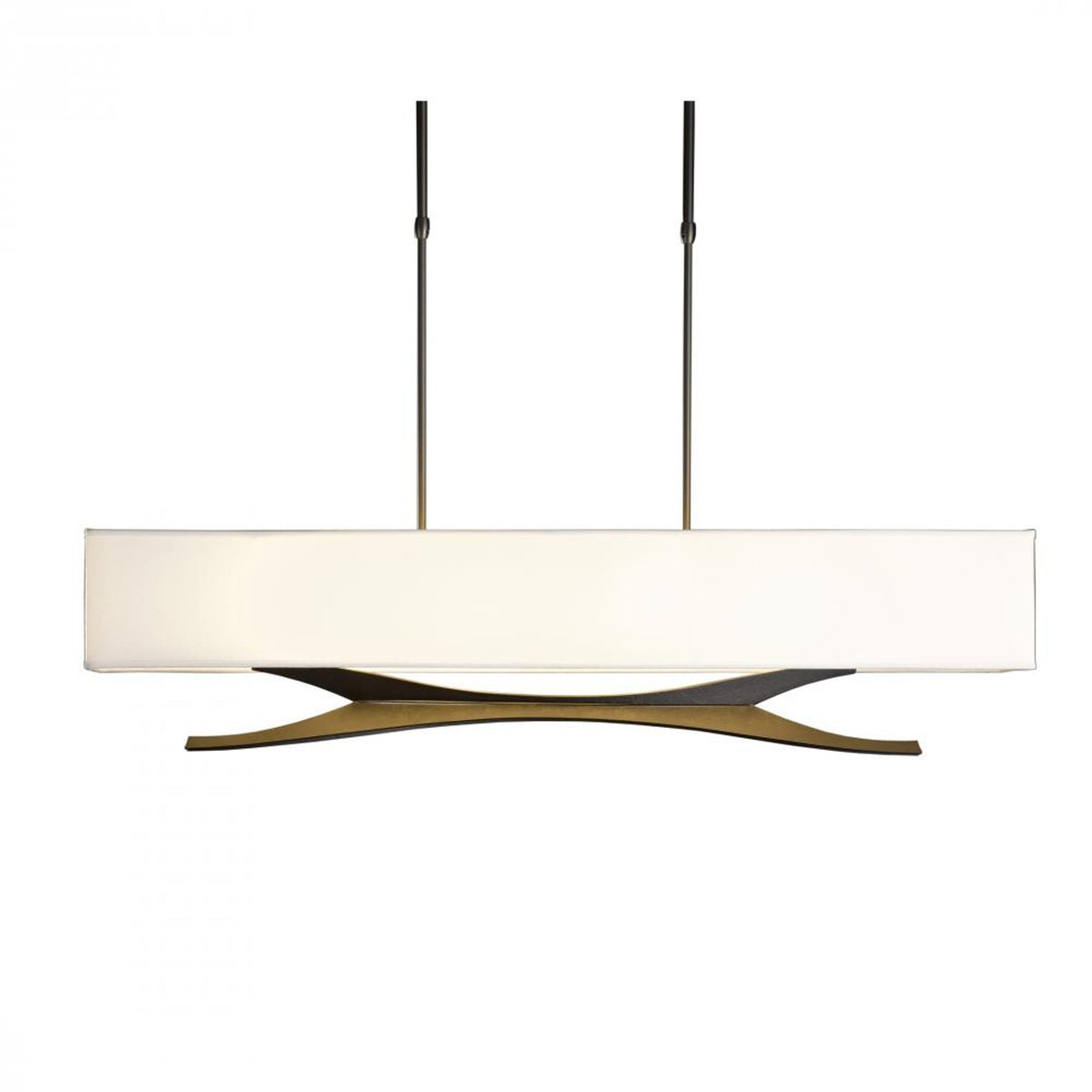 Arc Ellipse Pendant, 5-Light, Standard Height, Soft Gold, Opal Glass, 5.25"W (137525-SKT-STND-84-GG0182 3WTW0N)