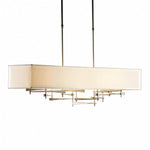Plume Pendant, 1-Light, Standard Height, LED, Sterling Frame & Canopy, Sterling Plume, 49.1"W (135008-LED-STND-85-85 5D3TDH)