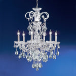 Polished chrome 6 Light Bohemiancrystal Chandelier