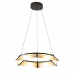 Ondrian Pendant, 3-Light, Standard Height, Sterling, Opal Glass, 24"W (138552-SKT-STND-85-GG0032 5D6U25)