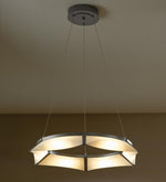 Cavaletti Pendant, 4-light, Long Height, Natural Iron, Natural Anna Shade, 42"W (137670-SKT-LONG-20-SF4298 39255V)