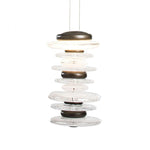 Cityscape Pendant, 1-Light, Standard Height, LED, Vintage Platinum, 38"W (139910-LED-STND-82-82 4T1C59)