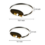 Round 3 Step Dimming LED Creative Modern Ceiling Lights with 2 Spotlights