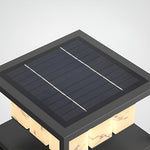Square LED Waterproof Modern Solar Deck Post Lights Pillar Light Post Caps Lights