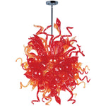 Mimi LED Polished Chrome 18-Light Multi-Tier Chandelier with Sunrise Glass