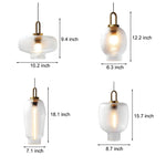 Creative Glass Jar Minimalist Luxury Post-Modern Pendant Lights Chandelier