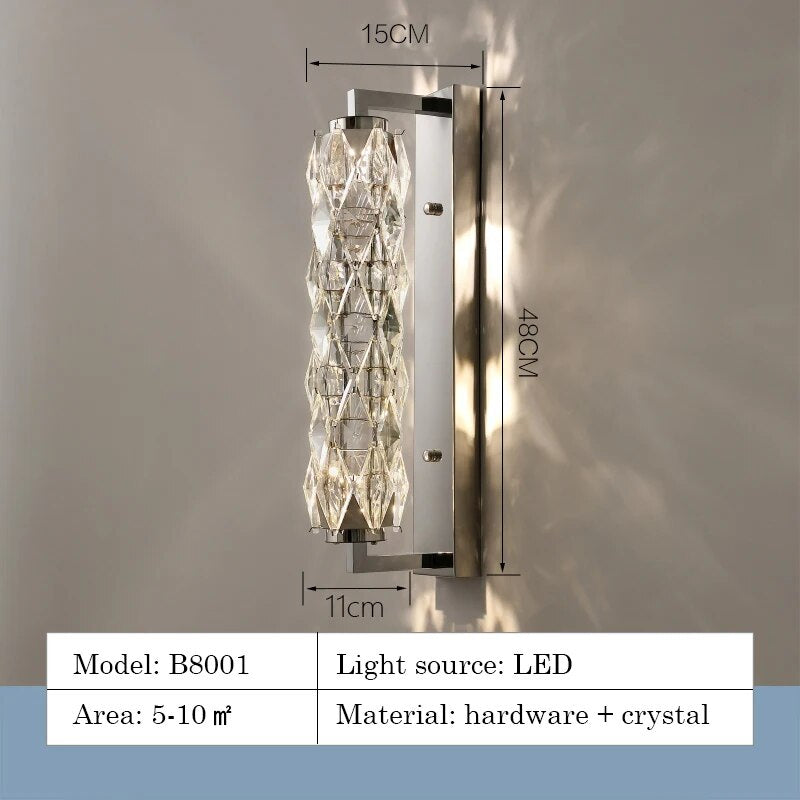 Bacci Modern Crystal Sconce