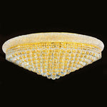 Corp Empire 20-Light Gold Finish with Clear-Crystals Ceiling-Light