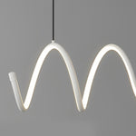 Minimalist Waves Circular Stepless Dimming LED Intelligent Chandeliers