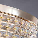 19'' Round Crystal Pendants LED Ceiling Lights Fixture Ceiling Lamp