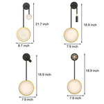 Creative Rings Stars Three Step Dimming Modern Wall Lamp with Spotlights