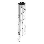 Spiral Creative Long Strip LED Modern Duplex Staircase Chandelier Light