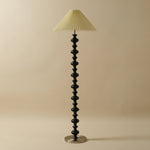 Sculpted Rhythm Wood Floor Lamp