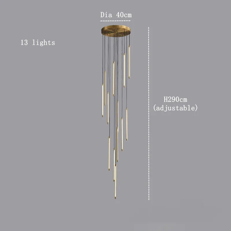 Grande Brass Entryway Pendant Light Fixture